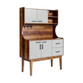 **Technische titel in het Nederlands: Modern houten buffetkast met opbergruimte en haken**