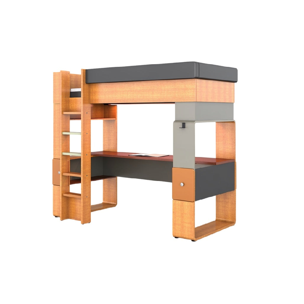**Technische titel in het Nederlands:**

'Stapelbed met bureau en opbergruimte - Modern design en multifunctioneel'